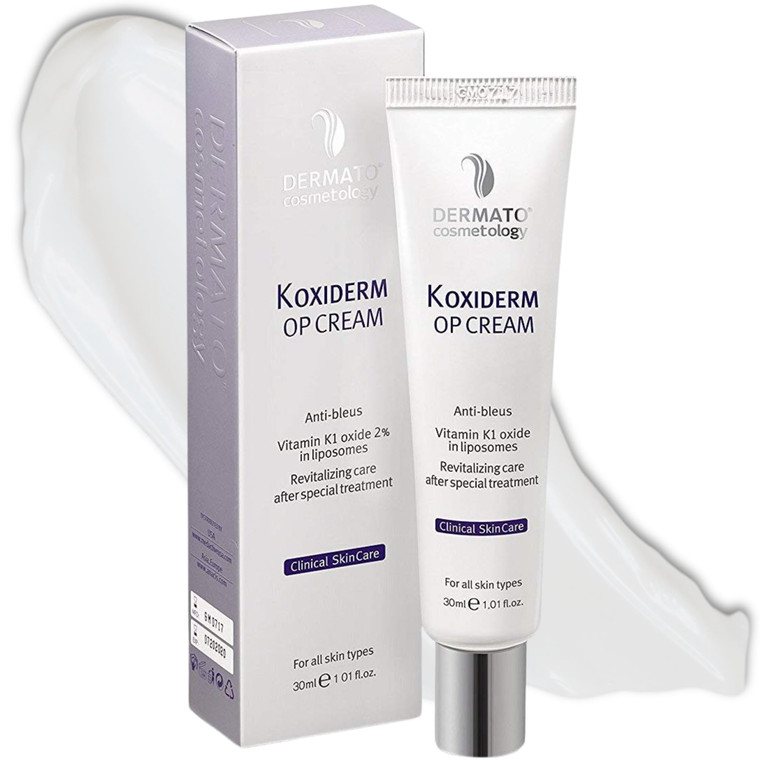 Anacis Vitamin K1 Oxiderm Cream Minimizing Appearance of Old and New Scars, Dark Eye Circles, Bruises, Varicose Veins, Purpura and Redness 1.01Oz