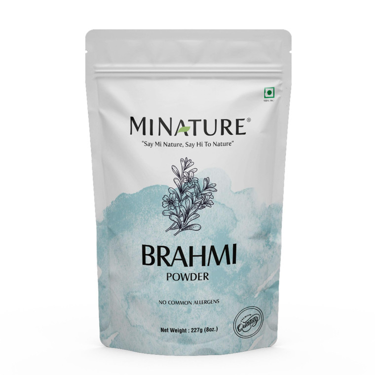 minature Organic Brahmi Powder (Bacopa Monnieri) - 227 g / 8 OZ / 1/2 lb | Promotes Hair Growth