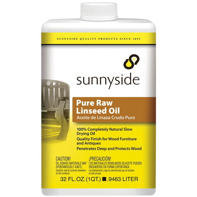 Sunnyside Corporation 87332 Pure Raw Linseed Oil, Quart