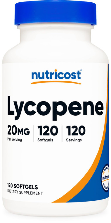 Nutricost Lycopene (20mg) 120 Softgels - Gluten Free, Non-GMO