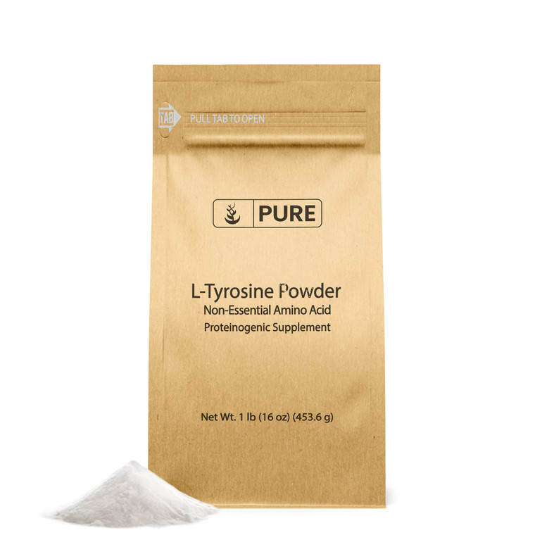 PURE ORIGINAL INGREDIENTS L-Tyrosine (1lb) Powder, Non-Essential Amino Acid Supplement