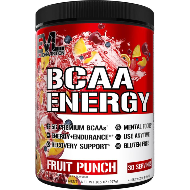 EVL BCAAs Amino Acids Powder - BCAA Energy Pre Workout Powder for Muscle Recovery Lean Growth and Endurance - Rehydrating BCAA Powder Post Workout Re
