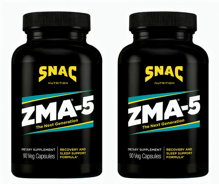 SNAC ZMA-5 Sleep Aid Supplement, Promote Muscle Recovery & Growth, Immune Support, & Restorative Sleep with Zinc, Magnesium & 5-HTP, Post Workout, Be