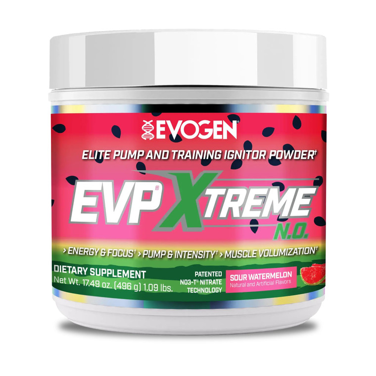 Evogen EVP Xtreme NO - Pre Workout Powder for Men & Women | Sugar Free Preworkout with Beta Alanine, Creatine, and Caffeine for Energy & Pump | Sour
