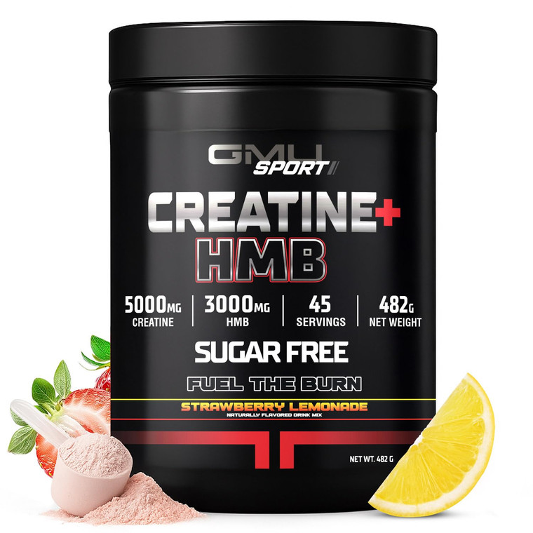 GMU SPORT Creatine 2.0 Flavored Creatine + HMB Powder | 45 Servings |5g Creatine Monohydrate + 3g HMB + Piperine |Strength, Recovery & Muscle Builde