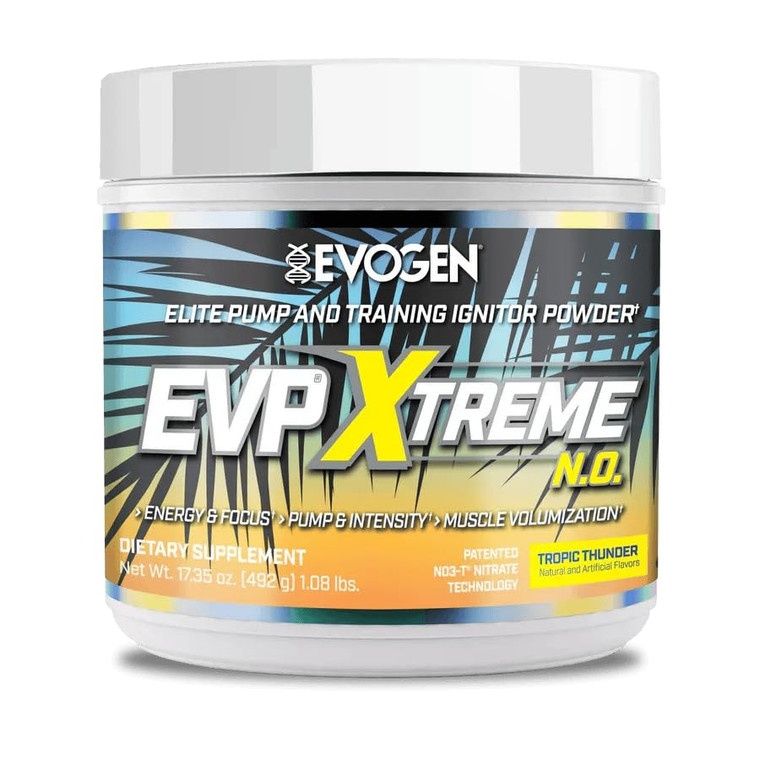 Evogen EVP Xtreme NO - Pre Workout Powder for Men & Women | Sugar Free Preworkout with Beta Alanine, Creatine, and Caffeine for Energy & Pump | Tropi