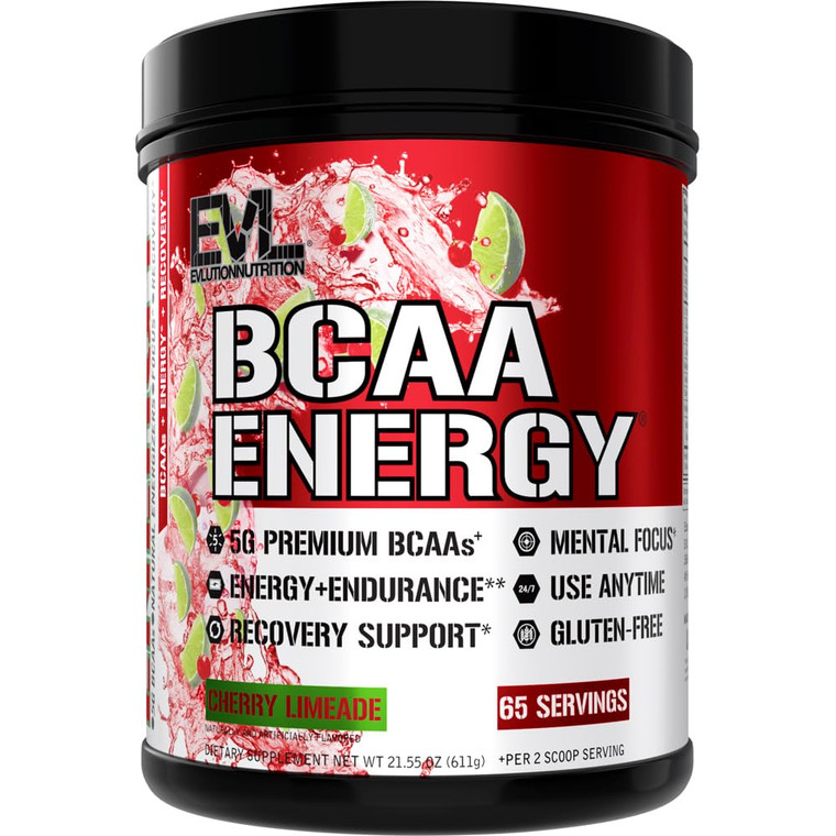 Evlution EVL BCAAs Amino Acids Powder - BCAA Energy Pre Workout Powder for Muscle Recovery Lean Growth and Endurance - Rehydrating Post Workout Recov