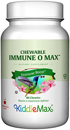 Maxi Health Chewable Immune Support Booster Blend, Vitamin C, Elderberry, Zinc, Epicor, Glutathione - Immuno-O-Max - Chewable Vitamins for Kids and A