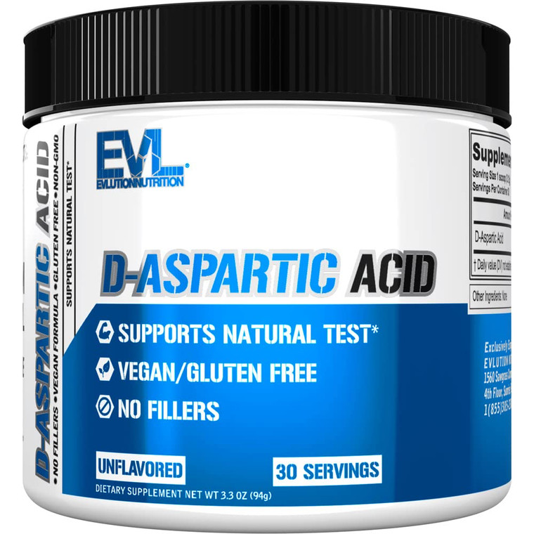 D Aspartic Acid Testosterone Booster for Men - 3120mg DAA D-Aspartic Acid Pre Workout Powder Muscle Builder for Men 3.12g - Men's Health Supplement f