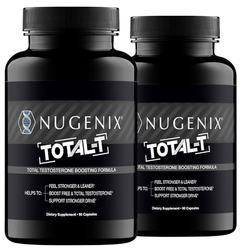 Nugenix Total-T, Free and Total Testosterone Booster Supplement for Men, 180 Count