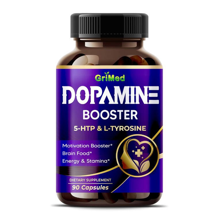 5-HTP L-Tyrosine with Magnesium + L-Theanine - 14,285mg Energy, Stamina, Motivation Booster (90 Count (Pack of 1))