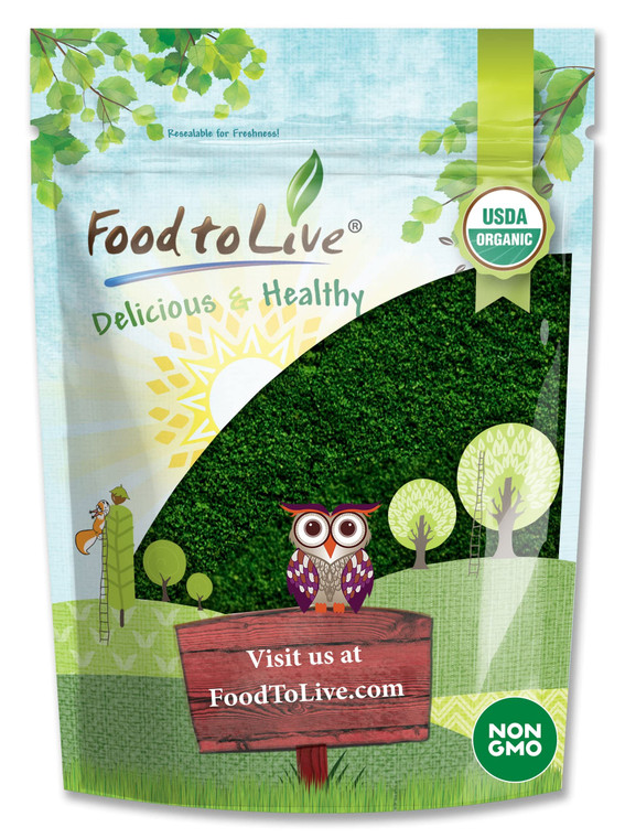 Food to Live Organic Algae Powder Mix, 1 Pound  Spirulina and Chlorella 50/50 Blend, Non-GMO, Rich in Chlorophyll, Raw, Pure, Vegan Superfood, Bulk,