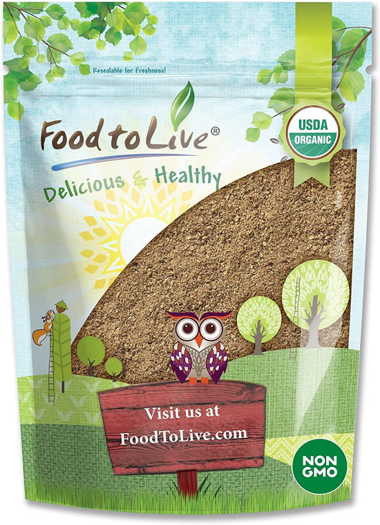Food to Live Organic Psyllium Husk Powder, 8 Ounces  Non-GMO, Kosher, Ultra Fine, Unsweetened, Unflavored, Rich in Fiber, Natural Food Thickener, Gr