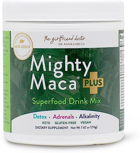 VIDAPURA Mighty Maca Plus by Dr. Anna Cabeca  Organic Superfood Greens Powder for Daily Energy & Vitality, Vegan & Alkaline, 60 Servings
