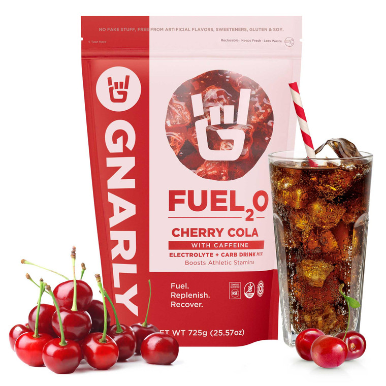 Gnarly Nutrition Fuel2O Electrolyte Powder, Cherry Cola  NSF Sport Certified  Electrolyte Solution, Fuel, Replenishment, and Recovery  Fuel2O Endu