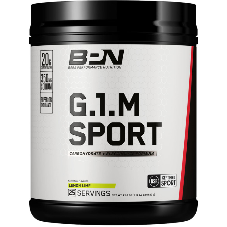 BARE PERFORMANCE NUTRITION, BPN G.1.M Go One More Sport, Endurance Training Fuel, Superior Carbohydrate & Electrolytes Powder Formula, Reduce Fatigue