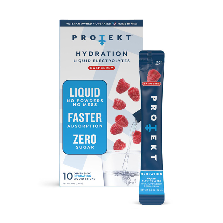 PROTEKT Electrolyte Packets for Recovery & Hydration | Organic & Sugar-Free Electrolytes Drinks | Works Faster Than Powder Drink | On-The-Go Liquid H