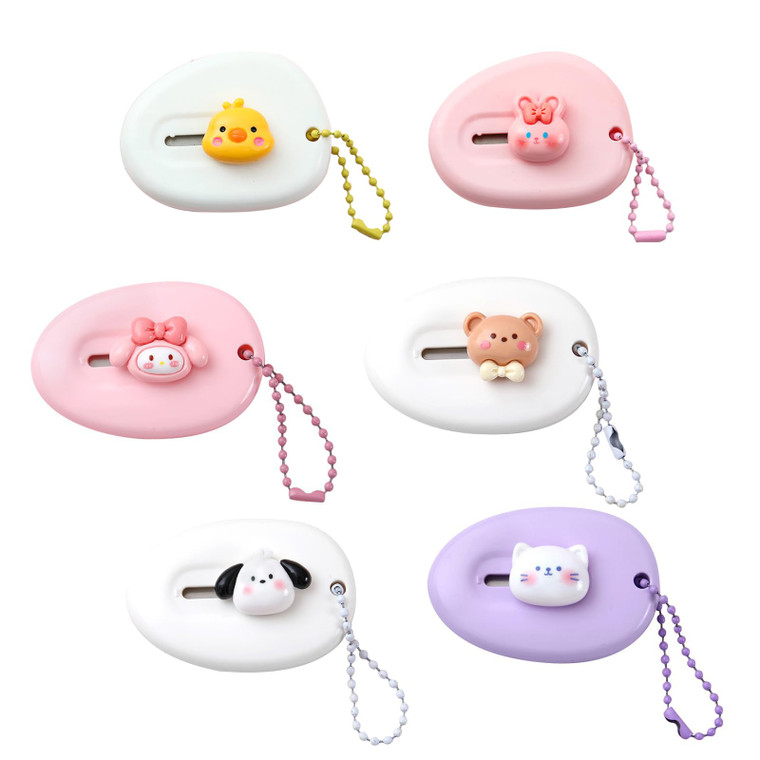 Yzzyemn 6-piece cute box cutter Retractable box opener Set, mini box cutter,package opener, multi-Function knife suitable for School Office Supplies