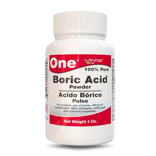 Arymar Boric Powder, Multipurpose Household Cleaner and Freshener, Pure Granular Formula, Versatile Use, Made in The USA (4, Ounces)