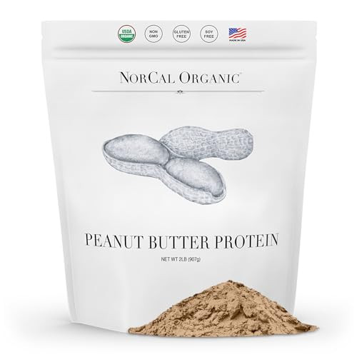 Norcal Organic Peanut Butter Protein Powder - 2lb | Vegan, Low-Cal, 11g Protein | from Southwest Texas Organic Farms