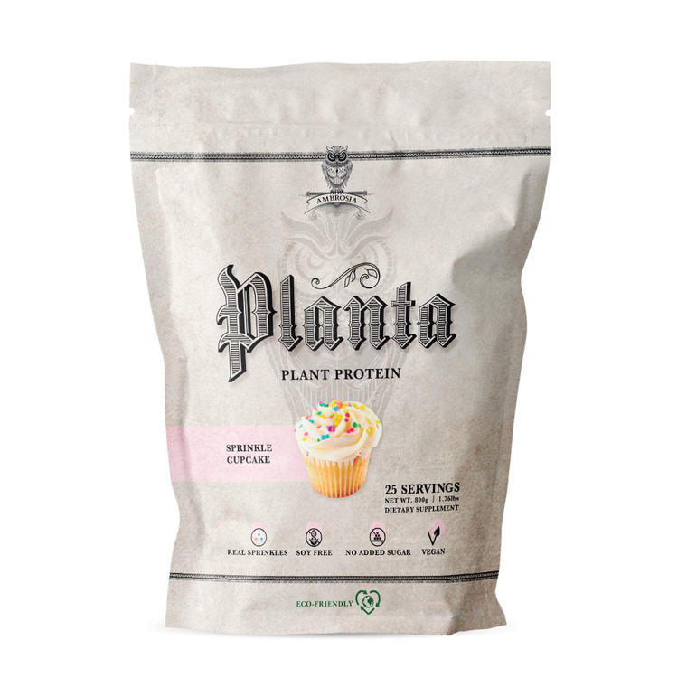 Ambrosia Planta - Plant-Based Protein Powder 20g | Dairy Free Vegan Protein Powder with BCAA Amino Acids | Keto-Friendly, No Added Sugar | 25 Serving