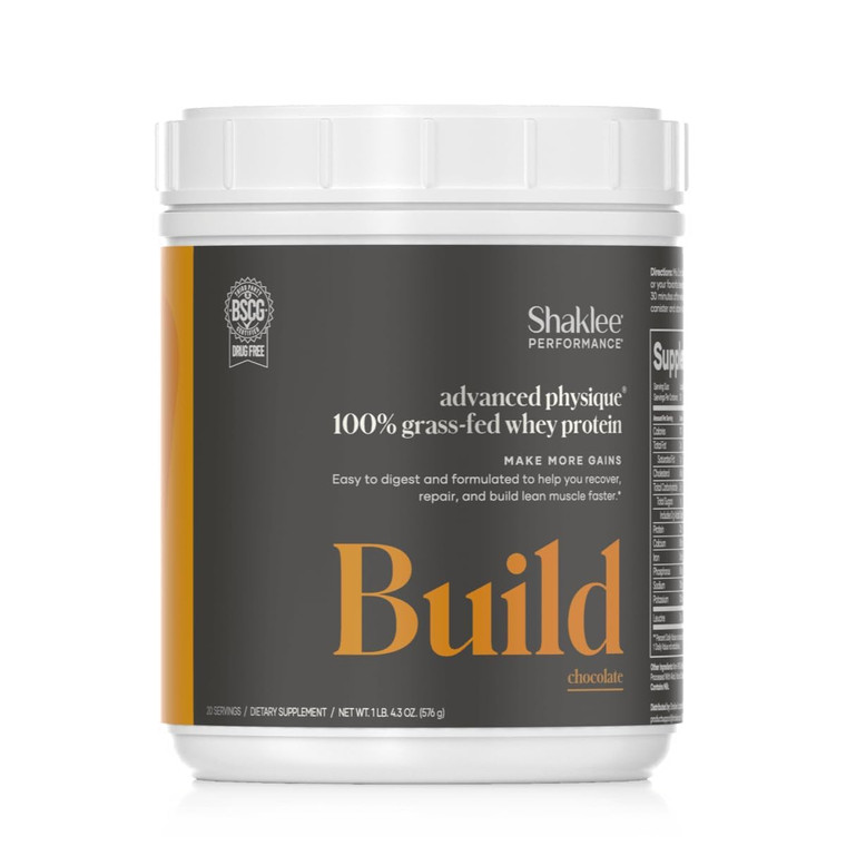 Shaklee - Performance® Advanced Physique® 100% Grass-Fed Whey Protein: Fast-Absorbing Formula - 20g Protein 110 Calories - Chocolate - 20 Servings