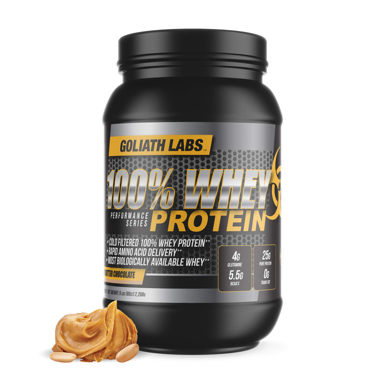 Goliath Labs 100% Whey Protein Powder Isolate  Fast-Absorbing Workout Supplement for Men & Women  25g Protein, 5.5g BCAAs Lean Muscle Growth & Rec