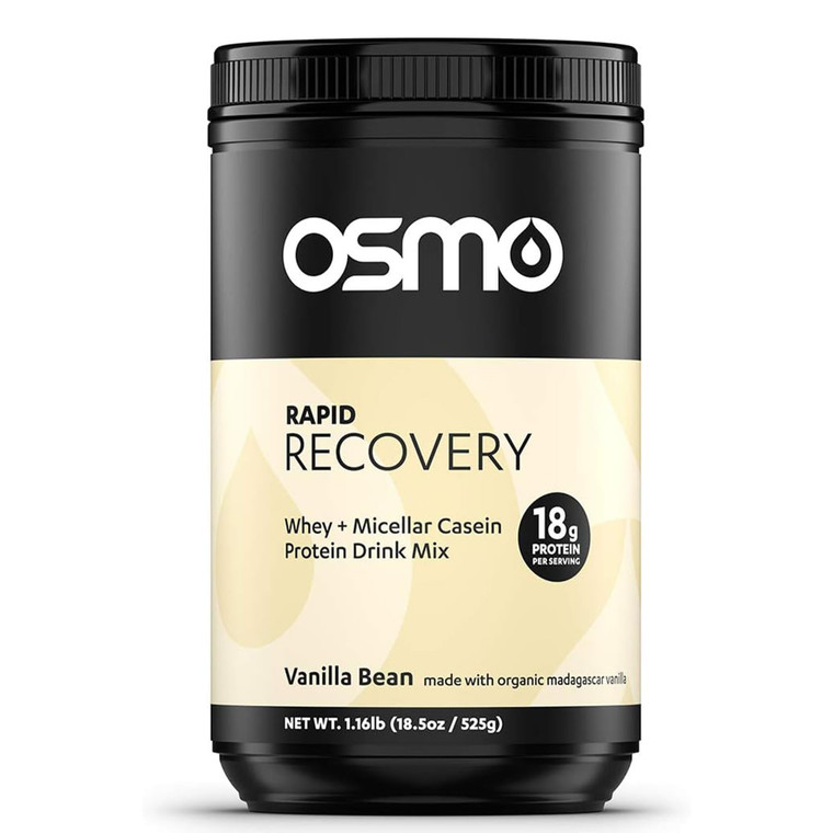 Osmo Nutrition Rapid Recovery Mix | Whey Isolate & Micellar Casein Powdered Drink | Accelerates Glycogen Restoration | Enables Muscle Repair | Vanill