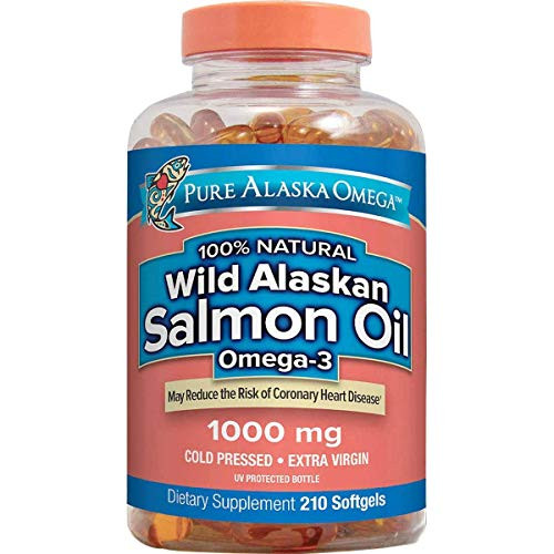 Pure Alaska Omega-3 Wild Alaskan Salmon Oil 1000mg 210 ct