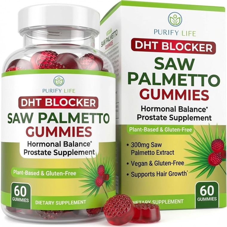 Vegan Saw Palmetto for Men & Women - Potent Saw Palmetto Extract, Prostate Supplements for Men, DHT Blocker for Womens Hair Growth, Hormonal Balance