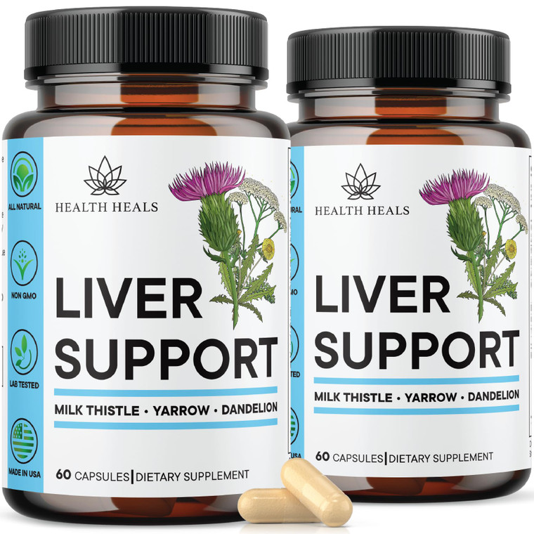 Liver Cleanse & Repair Formula - Herbal Liver Support Supplement with Milk Thistle Dandelion Root Turmeric, Artichoke Extract for Liver Health - 120