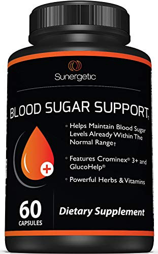 Premium Blood Sugar Support SupplementSupports Healthy Blood Sugar Levels Already Within Normal Range  Includes Bitter Melon Extract, Vanadium, Chr