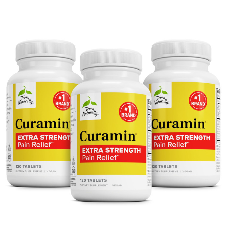 Terry Naturally Curamin Extra Strength - Curcumin & Boswellia for Healthy Circulation Support - Turmeric Supplement to Support Joints, Muscle Health