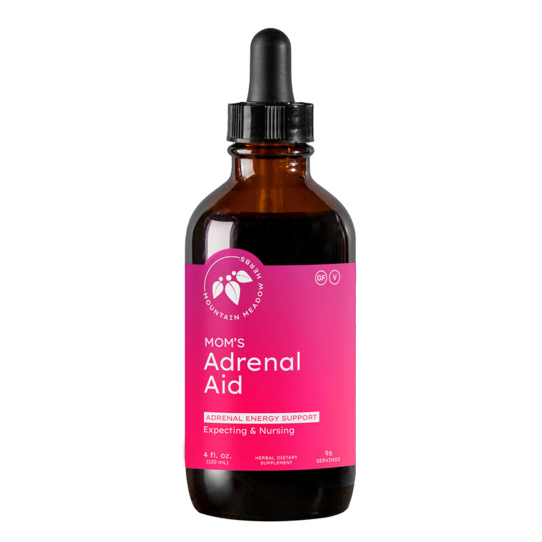 Mountain Meadow Herbs Mom's Adrenal Aid  Liquid Herbal Supplement, Natural Adrenal Support for Women, Safe for Expecting & Nursing Moms, Boosts Ener