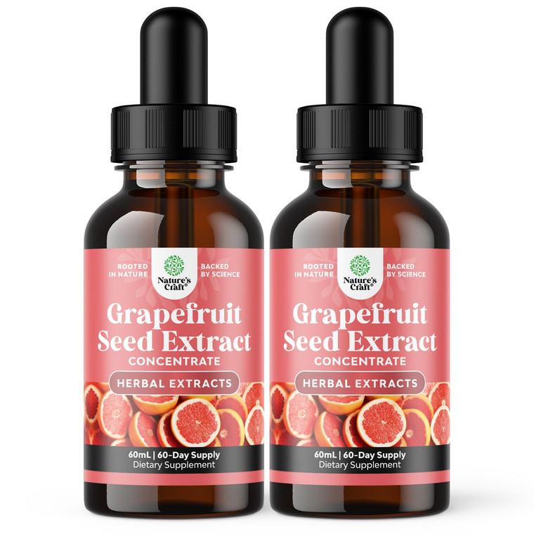 GSE Grapefruit Seed Extract Liquid - One Drop Daily - Super Concentrated Grape Seed Extract Liquid Drops Rich in Bioflavonoids & Polyphenols for Gut