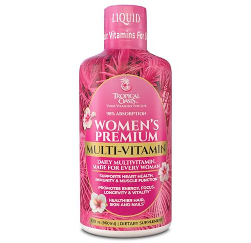 Premium Liquid Multivitamin for Women | Sugar Free Womens Multivitamin | 100+ Vitamins, Minerals & Herbs Promote Anti-Aging, Heart, Brain & Bone Hea