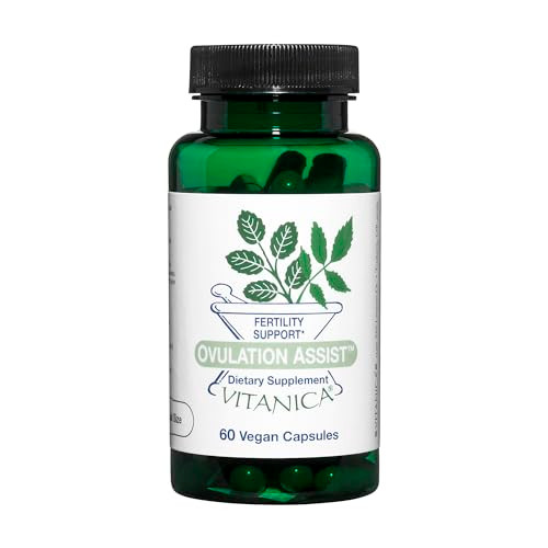 Vitanica Ovulation Assist - Women's Herbal Health Supplement with Shatavari, Tribulus, Chaste Tree Berry (Vitex), Rhodiola, and Holy Basil - Vegan -