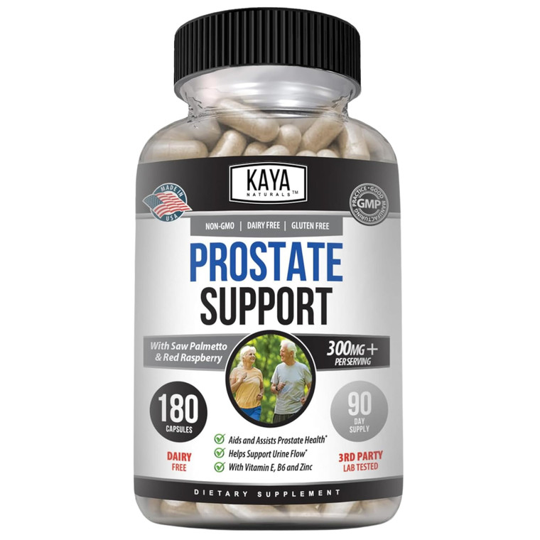 Kaya Naturals Prostate Support | Potent DHT Blocker for Hair Growth, Promote Sleep, Beta Blocker to Reduce Frequent Urination, Support Bladder Emptyi