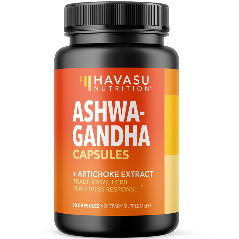Ashwagandha 1000mg with Artichoke Extract - Ashwagandha Capsules for Stress, Mood and Energy Support - Adaptogenic Herbal Support for Men and Women -