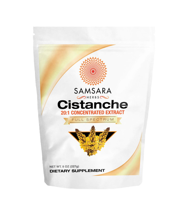 Samsara Herbs Cistanche Extract Powder (8oz) 20:1 Concentration - Made in The USA - 3rd Party Tested - Strength, Vitality & Mood (Huge 2950mg Serving