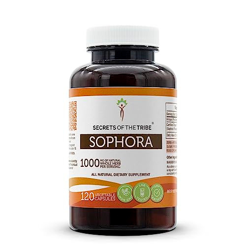 Secrets of the Tribe Sophora 120 Capsules, Made with Vegetable Capsules and Sophora Flavescens Promotes a Healthy Cardiovascular System (120 Capsules