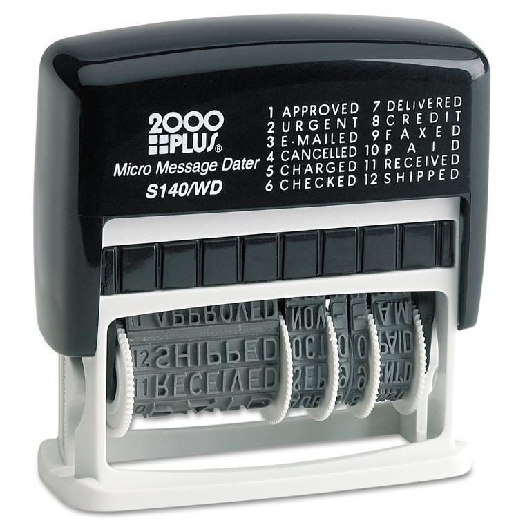 Cosco 2000 Plus Self-Inking Type Size 1 Micro Message Dater (011090)