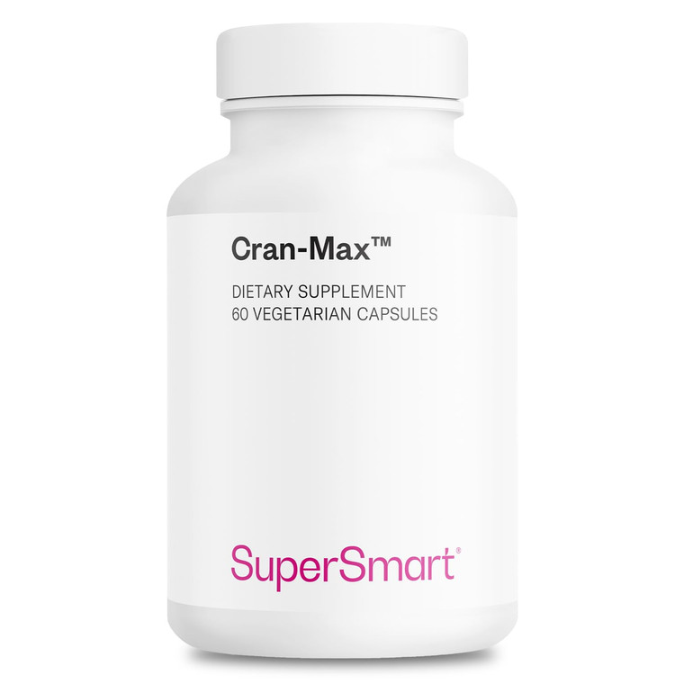 Supersmart - Cran-Max 500mg per Day (Patented) - Cranberry Supplement - High Concentrate Extract of Proanthocyanidins | Non-GMO & Gluten Free - 60 Ve