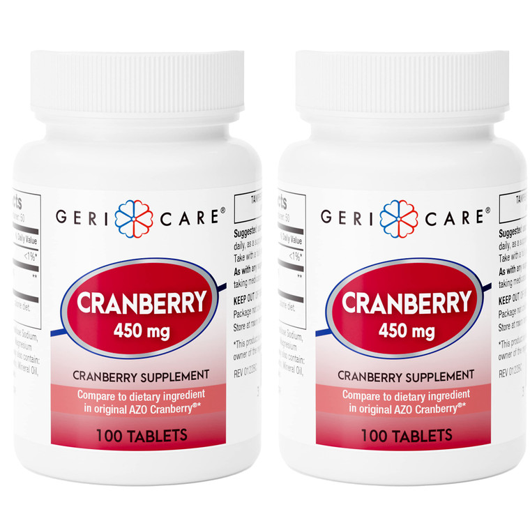 High-Potency Cranberry Supplement - 450mg Pure Cranberry Tablets for Urinary Tract Health Natural UTI Prevention for Men & Women- GMO, Gluten & Dairy