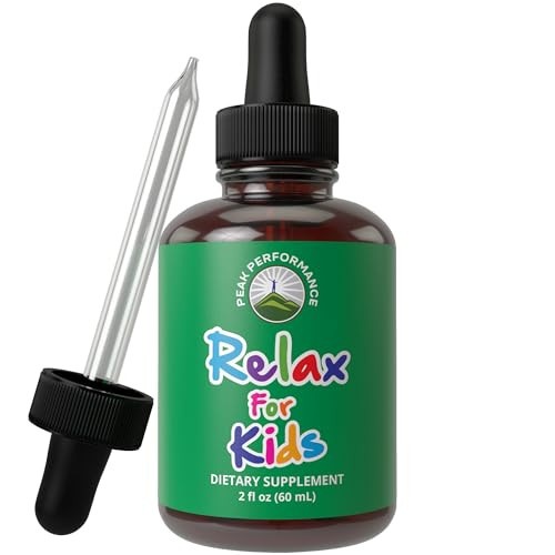 Kids Calm Liquid Drops. Aid for Relaxation, Calming, Optimal Sleep With Chamomile, Magnesium. No Bitter Taste. Kids Won't Know They're Taking It. Sug
