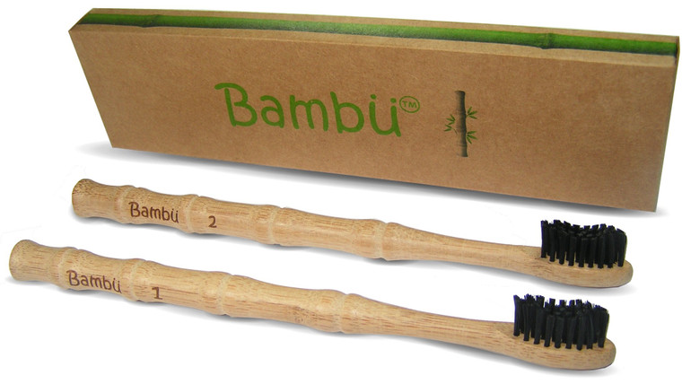 Neutripure Bambu Toothbrush: Charcoal Infused bristles with Bamboo Wood Handle