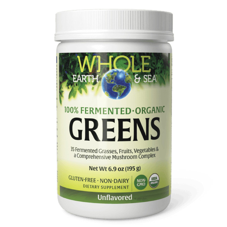 Natural Factors Organic Greens - Antioxidant Support Supplement Aids Immune Health - Green Drink Mix with Fruits, Vegetables & Herbs - Unflavored, 6.