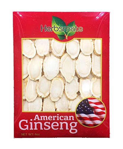 New Green Nutrition Hand-Selected A Grade American Ginseng Large Slice (4Oz. Box)