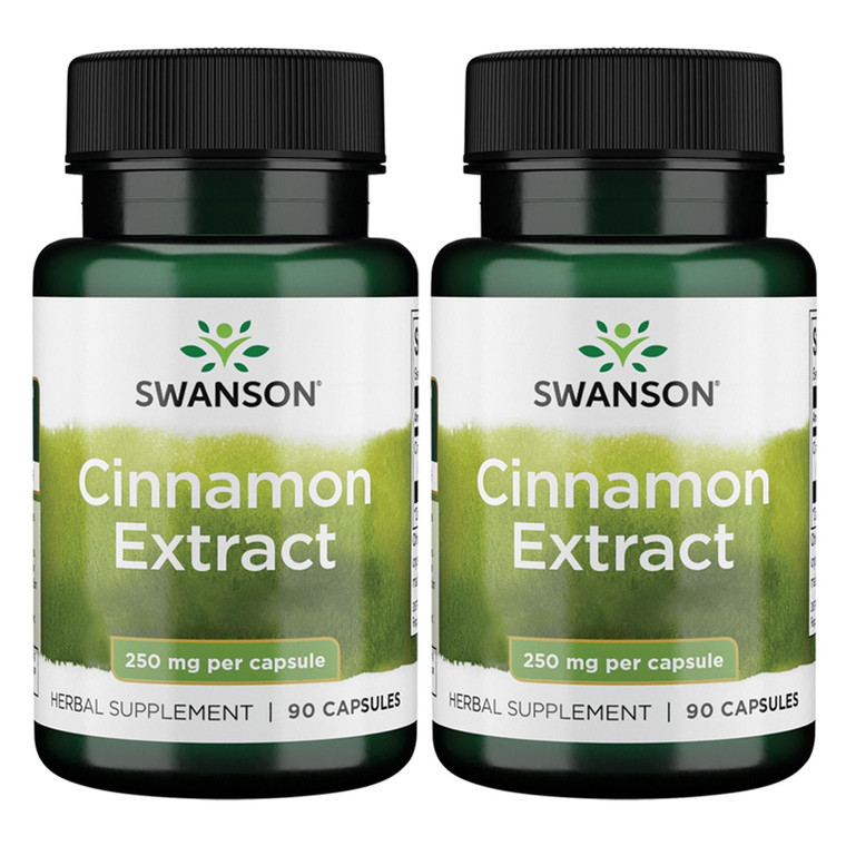 Swanson Cinnamon Extract (250mg, 90 Capsules) (2 Pack)