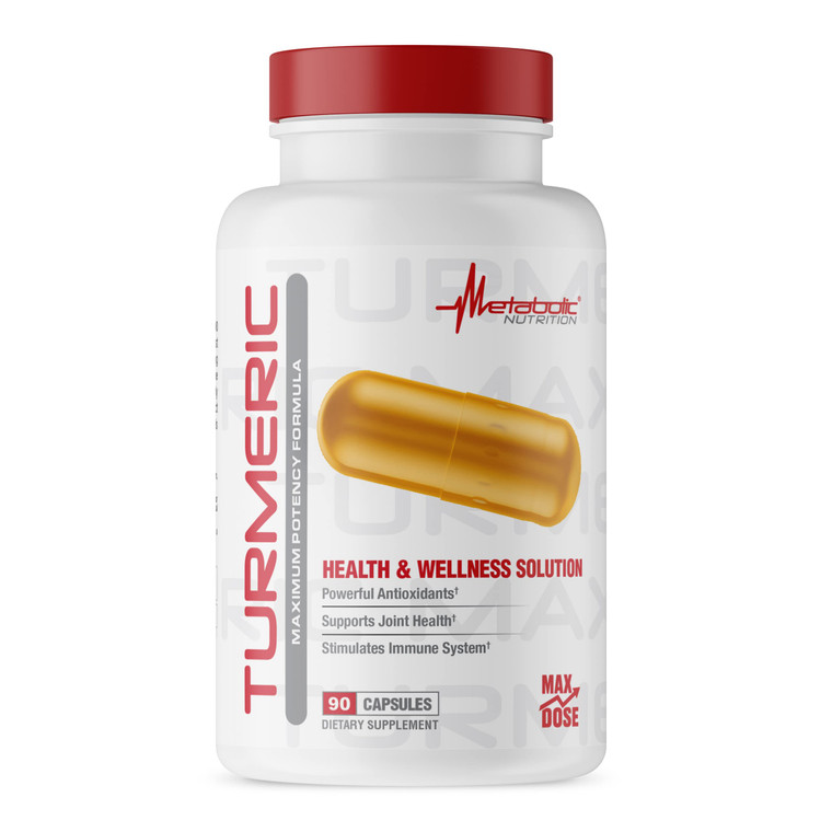 Metabolic Nutrition Turmeric Curcumin with Black Pepper Extract, 2300mg, Vegan Capsules, Natural Joint & Healthy Immune Support, Non-GMO, Gluten Free